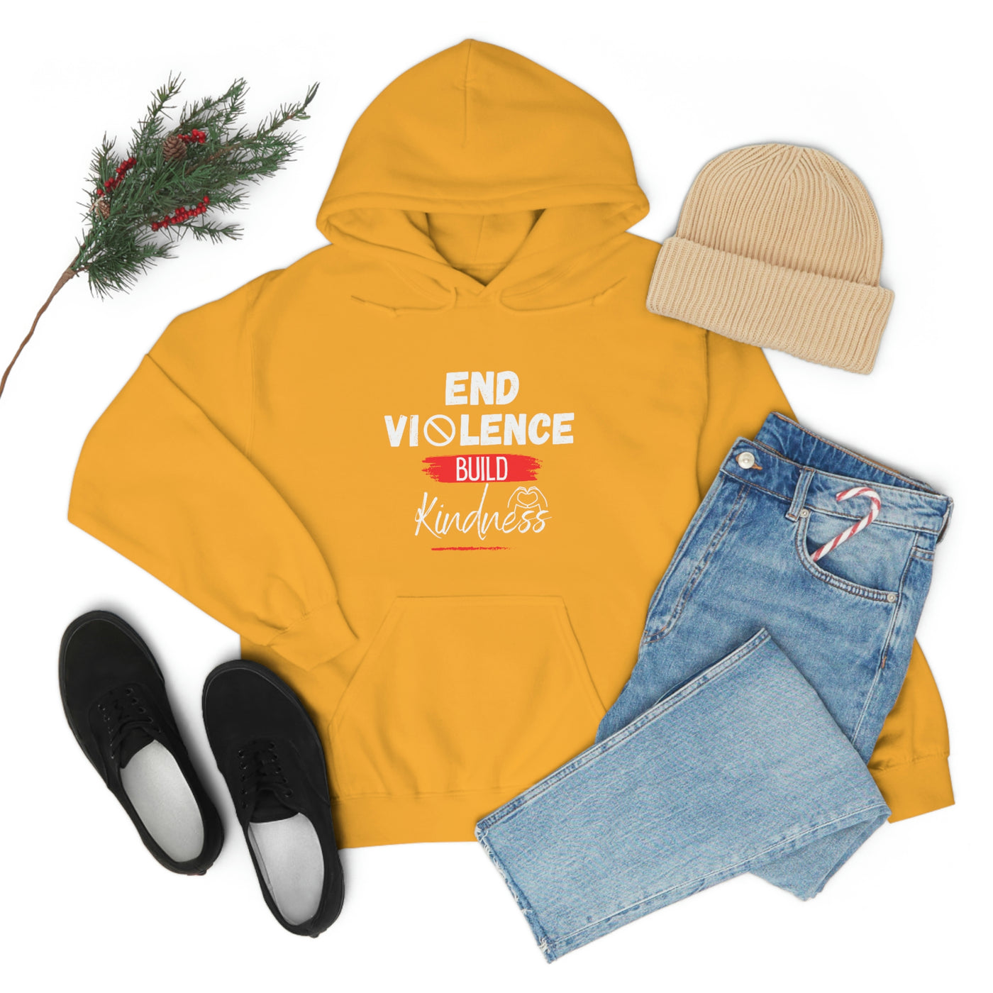 End Violence Build Kindness Hoodie