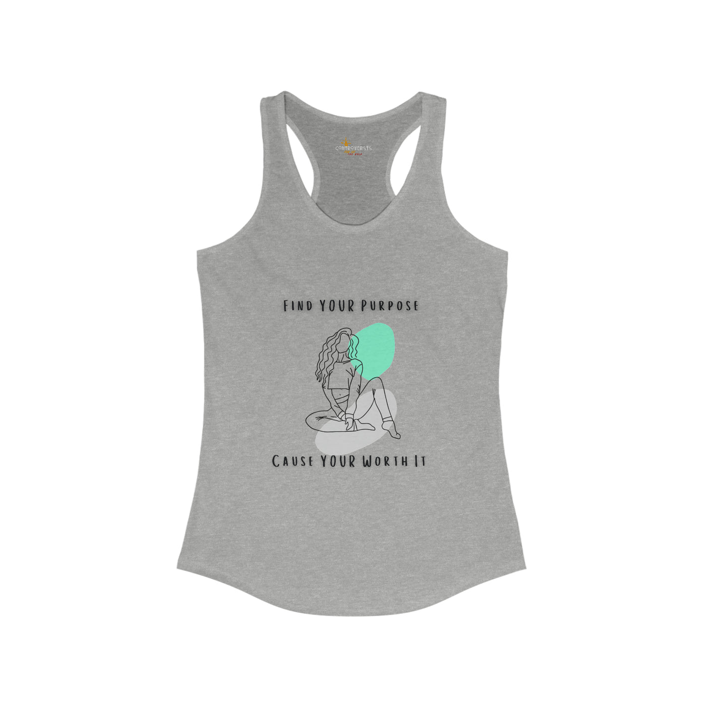 Find Your Purpose Cause Your Worth It Womens Tank Top