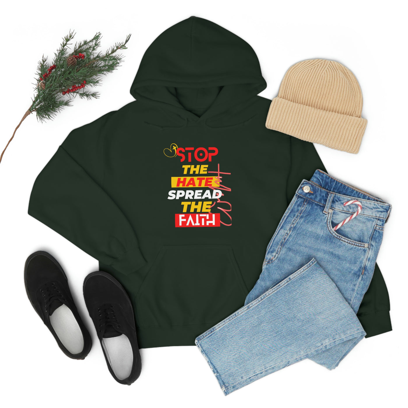 Stop The Hate Spread the Faith Hoodie