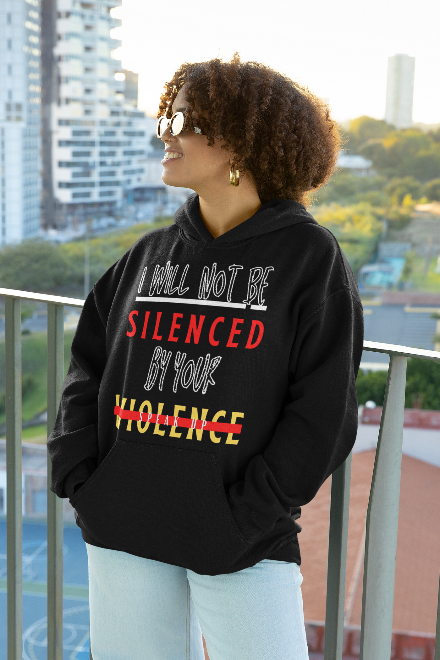 I Will Not be Silenced by Your Violence Hoodie