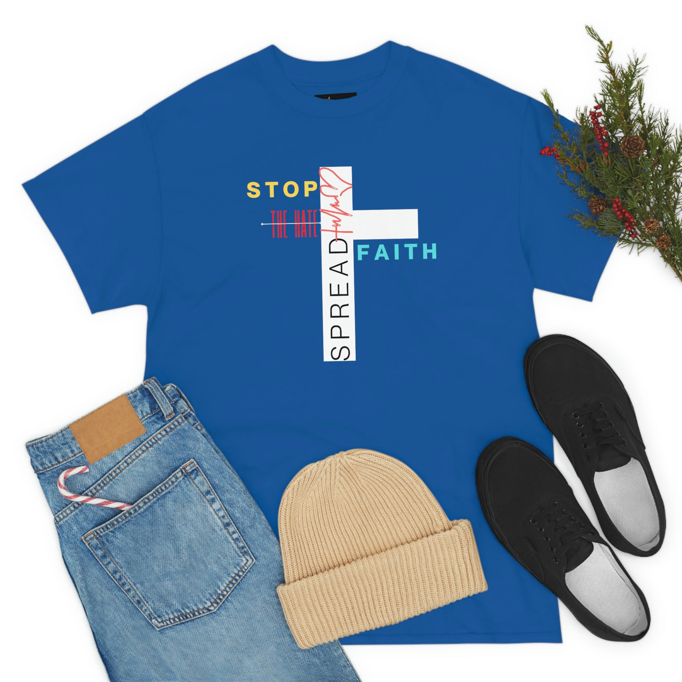 Stop The Hate Spread The Faith Tee