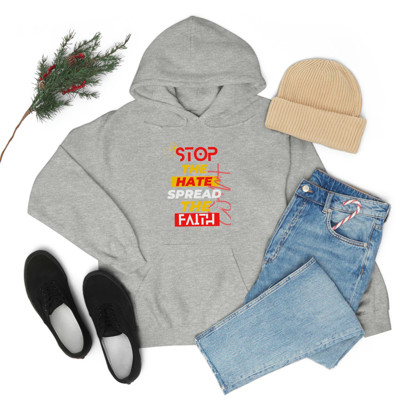 Stop The Hate Spread the Faith Hoodie