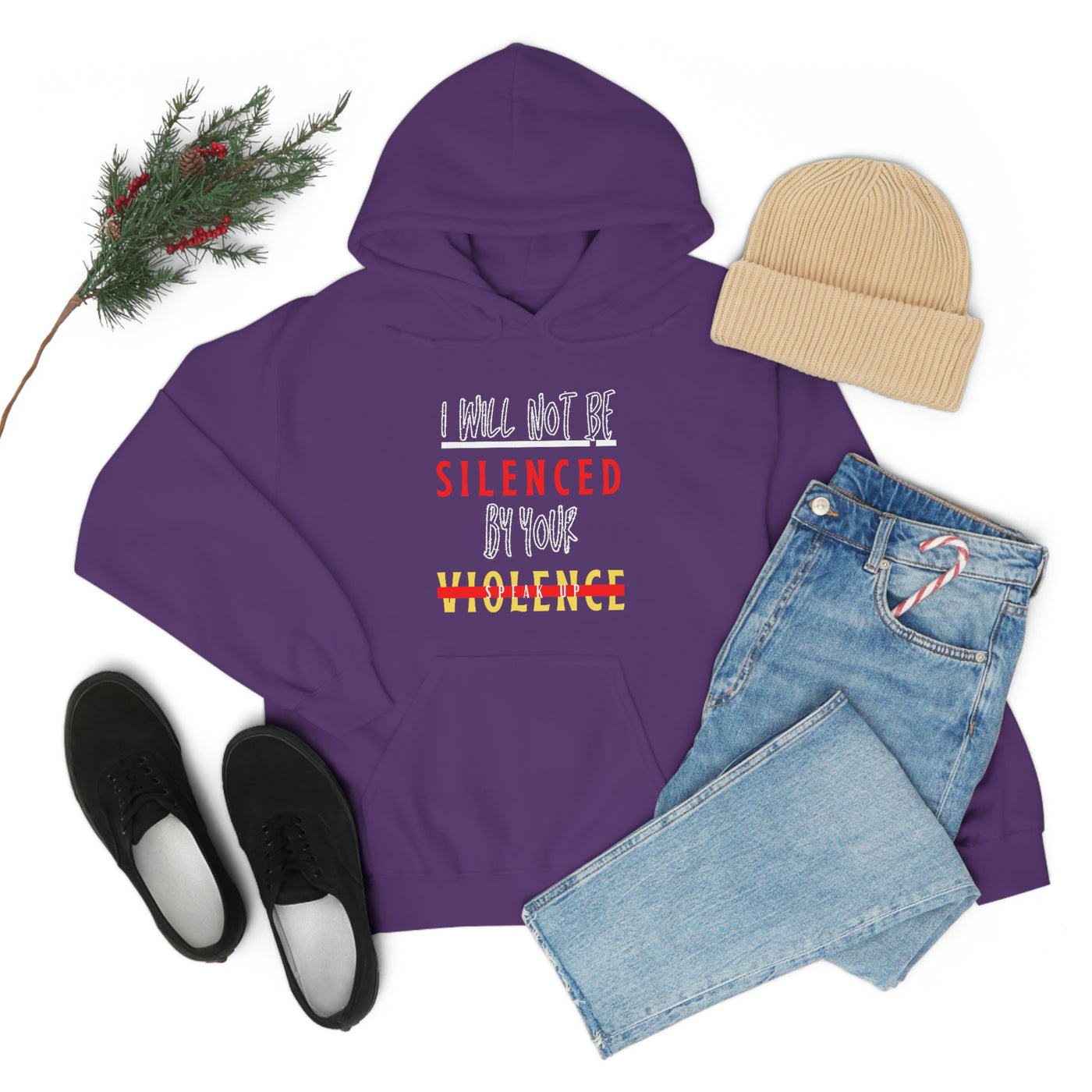 I Will Not be Silenced by Your Violence Hoodie