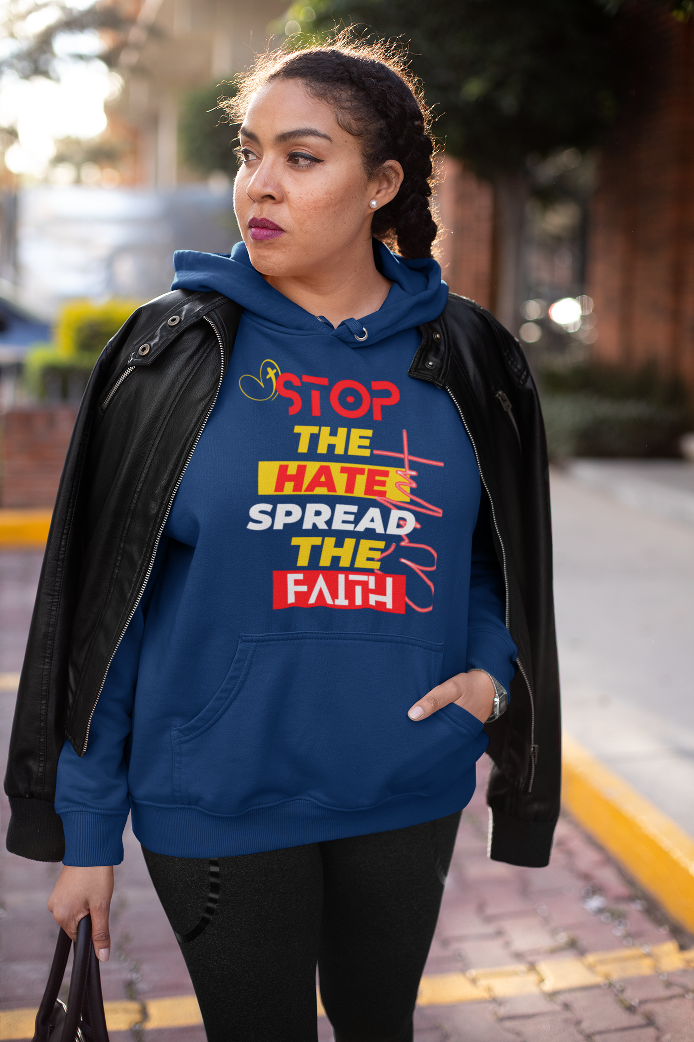 Stop The Hate Spread the Faith Hoodie